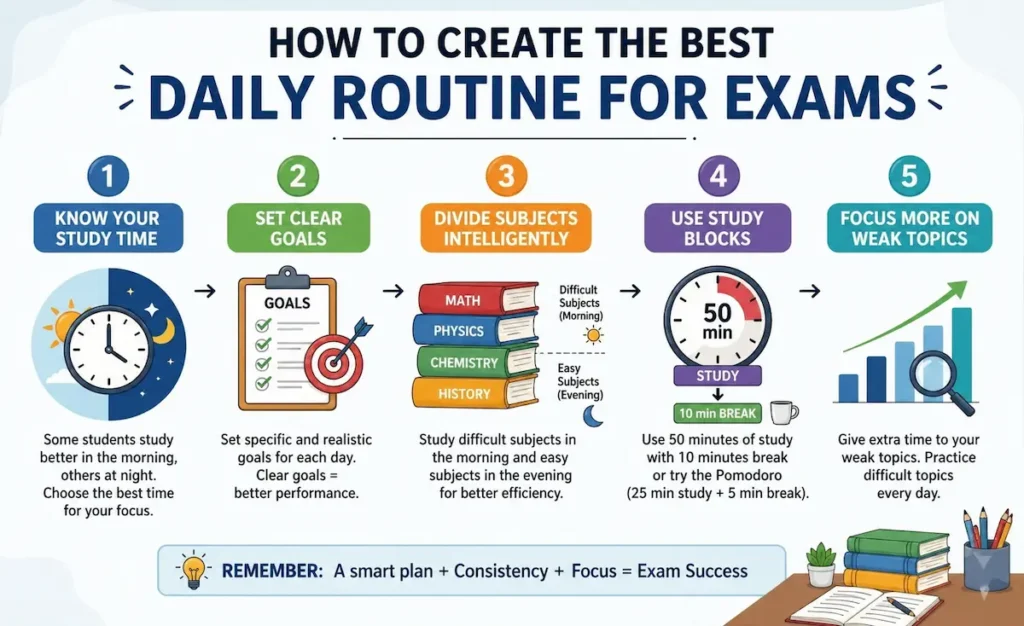 Daily Routine for Exam