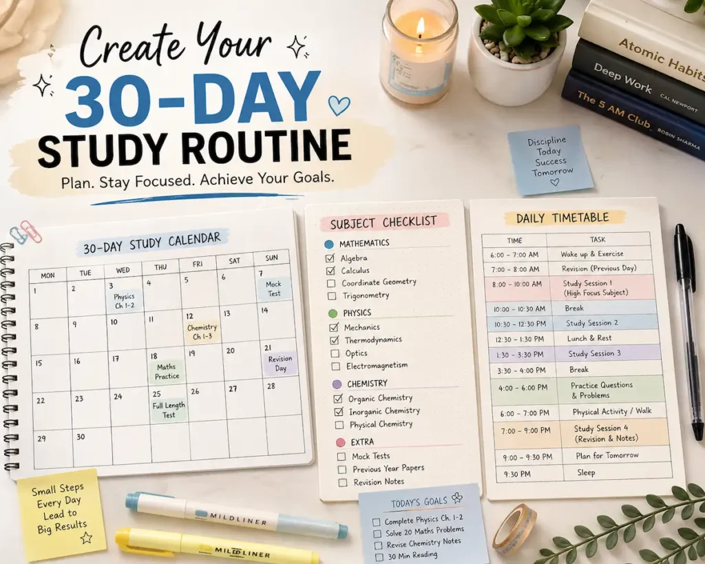 30 Day Study Plan Before Exam 