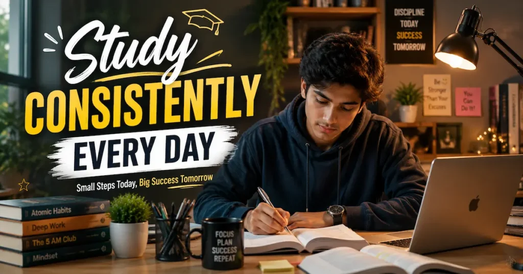 study consistently every day