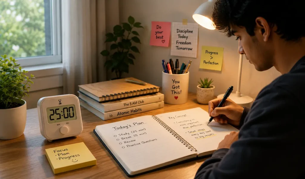 study consistently every day
