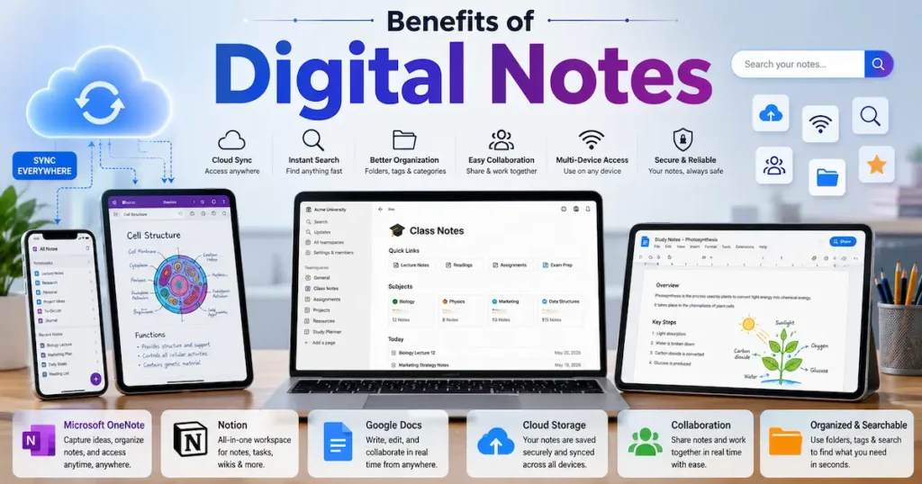 digital vs handwritten notes