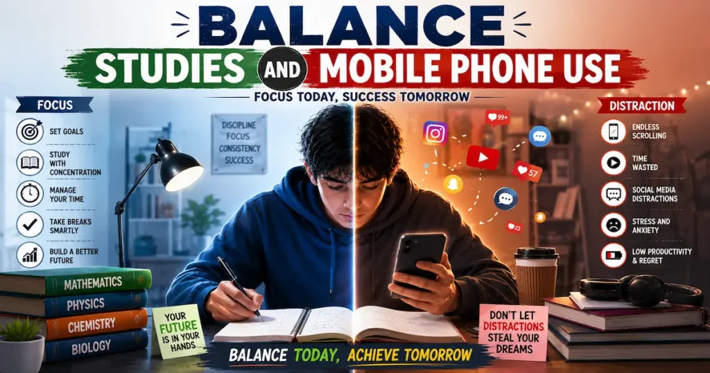 Balance study and mobile phone