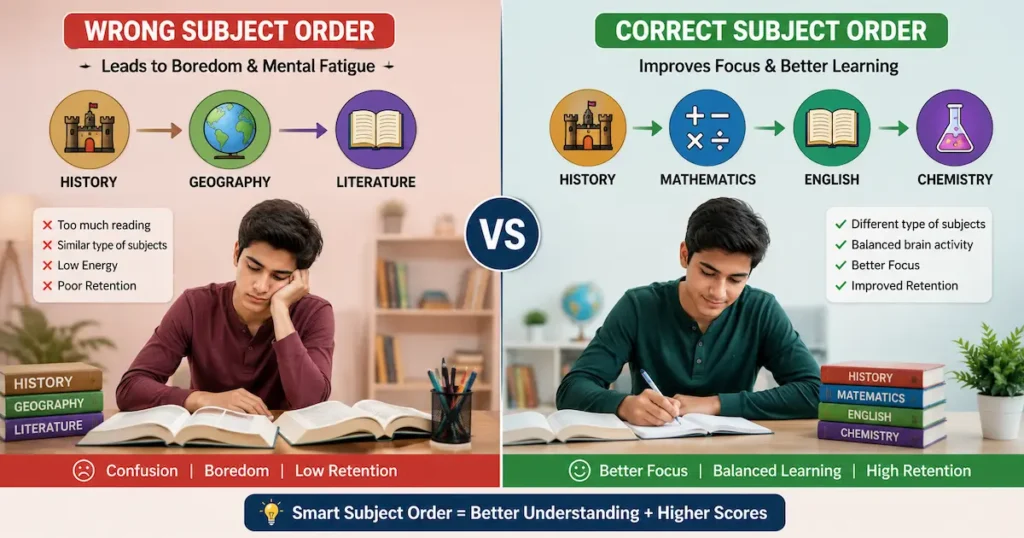 how to study multiple subjects 